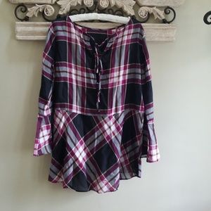 Nwt Loft petites peplum blouse
